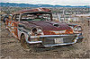rusted 1958 ford custom